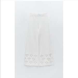 Looking for- Zara white eyelet knit pants